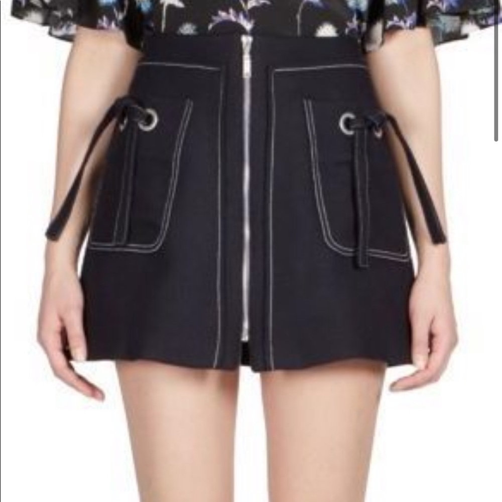 Kenzo zip front mini skirt